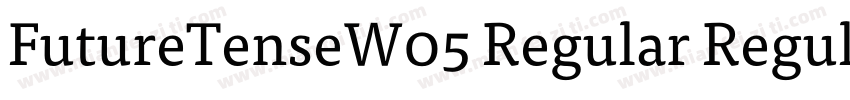 FutureTenseW05 Regular Regular字体转换